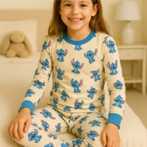Pijama meia estação Infantil Stitch 4 ao 12