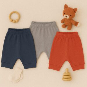 Linha Premium Kit 3 Shorts de bebê