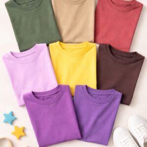 Kit com 5 Camisetas Infantil 1 ao 4